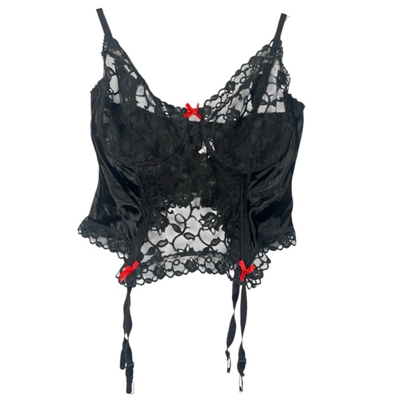 Frederick’s of Hollywood Lingerie Corset Lace Tank Top 38D - Picture 1 of 7